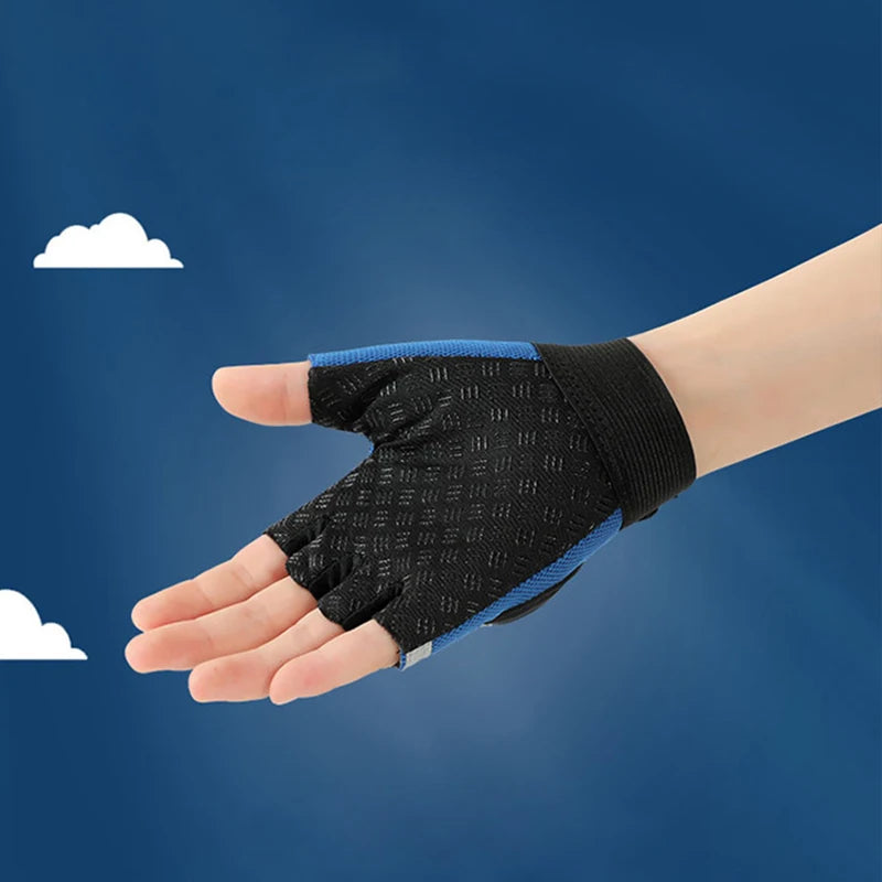 Cycling Kids Gloves for Boys Girls Hard Shell Protective Gloves Sports Fitness Climbing Skateboarding Children Anti Slip Gloves