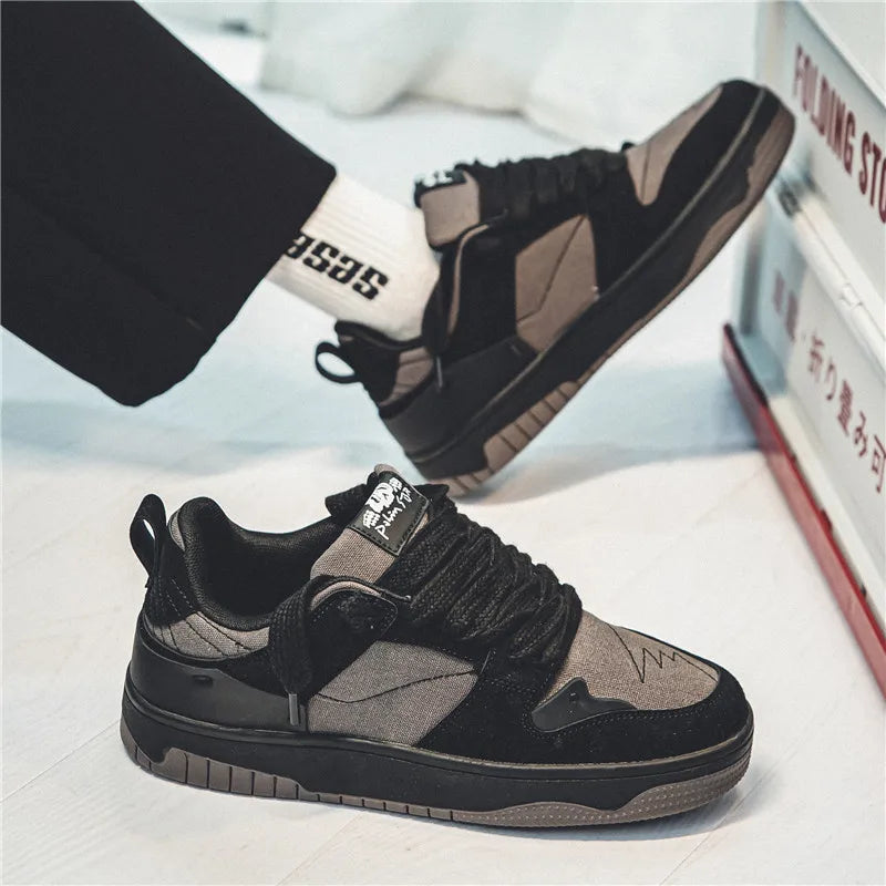 Fashion Green Men's Casual Sneakers Street Youth Sport Skateboard Shoes Men Designer Skateboarding Men Sneaker zapatillas hombre