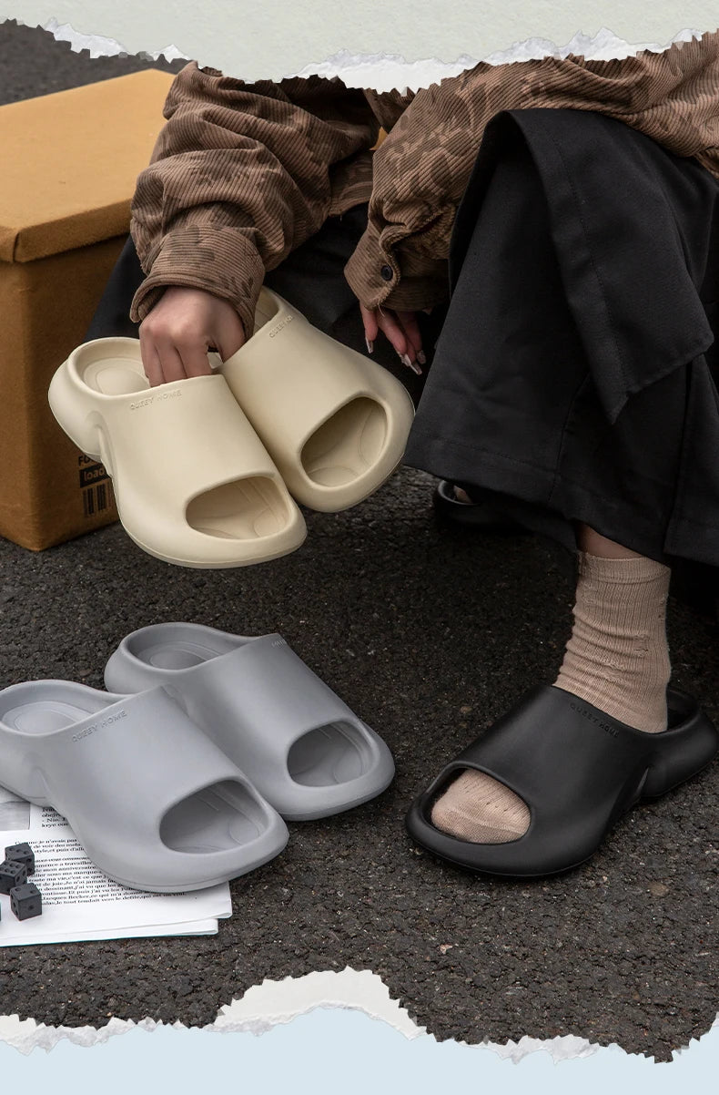 2025 New Fashion Men's Sports Shoes Non Slip Beach Sandals Indoor Outdoor High Quality EVA Slippers Comfortable Couple Slides