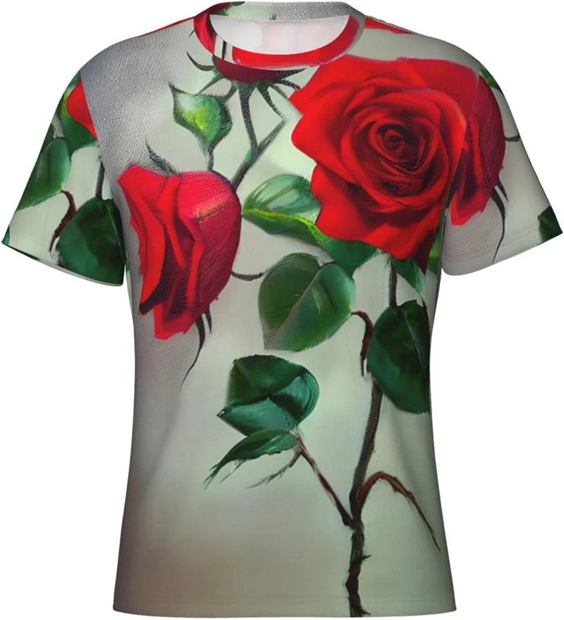 Hip Hop Graffiti Street Men's T Shirt 3D Print Cool Graphic Crew Neck Short Sleeve T Shirts Personality Fashion Cool Tee Top