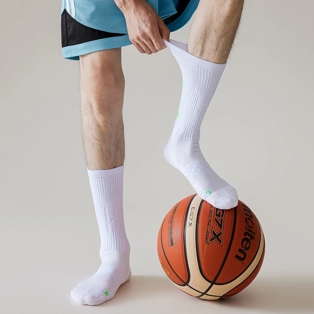 1/3pair professional basketball socks Men marathon compression running sport socks thick towel socks skateboarding socks for man