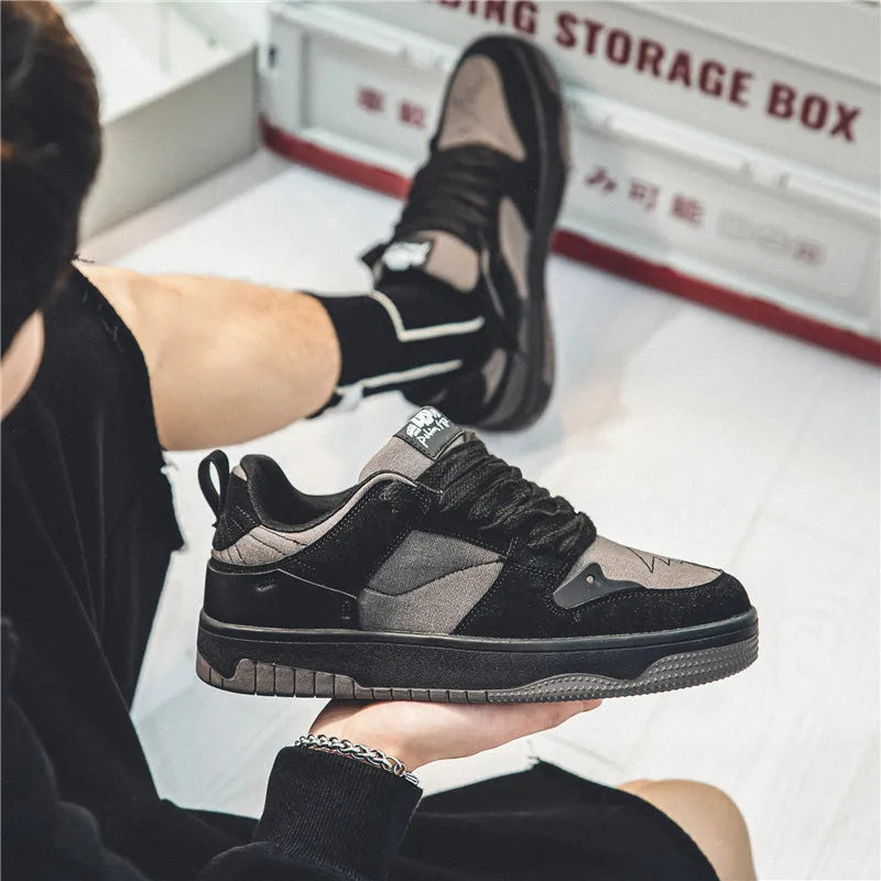 Fashion Green Men's Casual Sneakers Street Youth Sport Skateboard Shoes Men Designer Skateboarding Men Sneaker zapatillas hombre