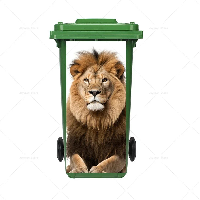 Art Graffiti Trash Can Sticker Kitchen Trash Can Waterproof Decoration Sticker Design Wallpaper Poster Cabinet Closet Stickers