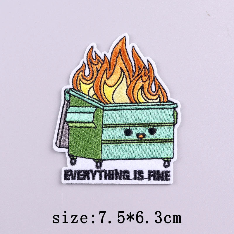 Little Yellow Duck Embroidery Patches For Clothing Hip Hop Animal Patch Iron On Patches On Clothes Fusible Patch Stickers Badges