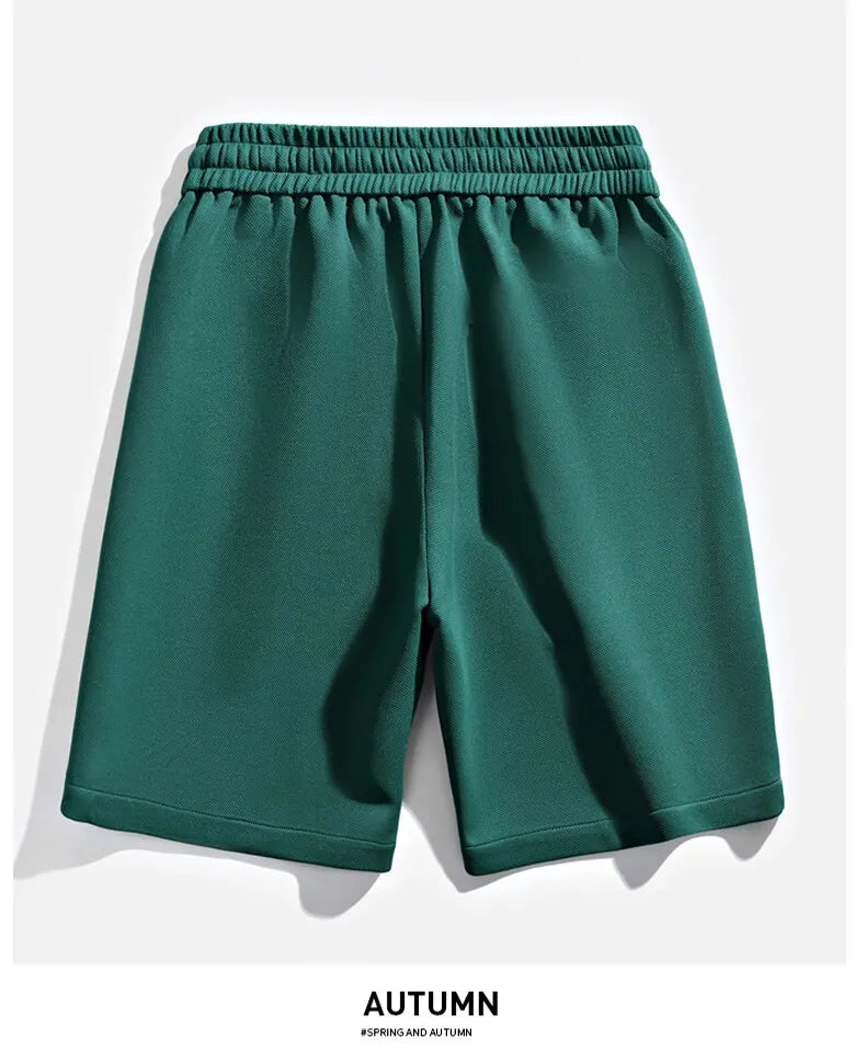 Fashion Men's Casual Shorts 2025 Summer Youth High Street Wear Knee-Length Pants Outdoor Sports Elastic Waist Five-Cents Joggers