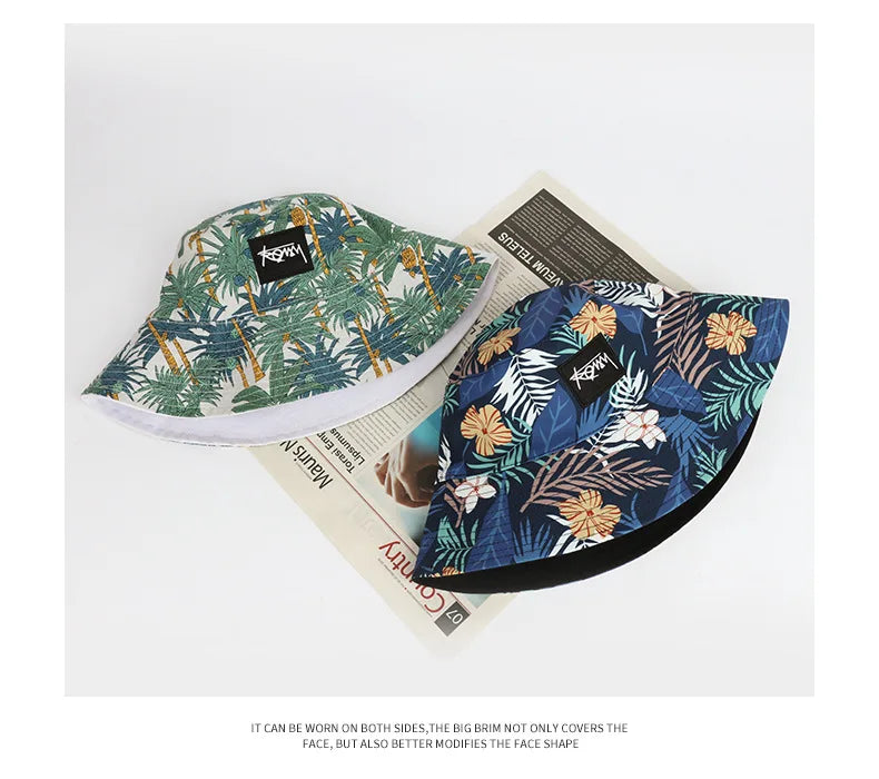 Big Head Size Fisherman Hat Male Reversible Hawaii Korean Spring Hats for Men Casual Panama Hat Bob Hip Hop Bucket Men Caps