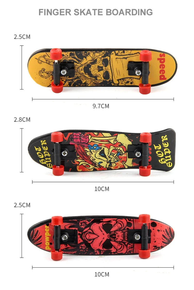 12 Pcs Mini Skateboard Toys Plastic Creative Fingertip Skateboard for Kid Birthday Party Favors Desktop Game Toys Gift Filler