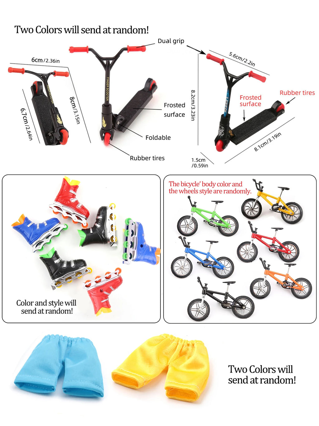 DIY Finger Skateboard Deck Ramp Set Pro Fingerboard Mini Skatepark Kit Mini Stunt Finger Board Skate Training for Kids Gifts