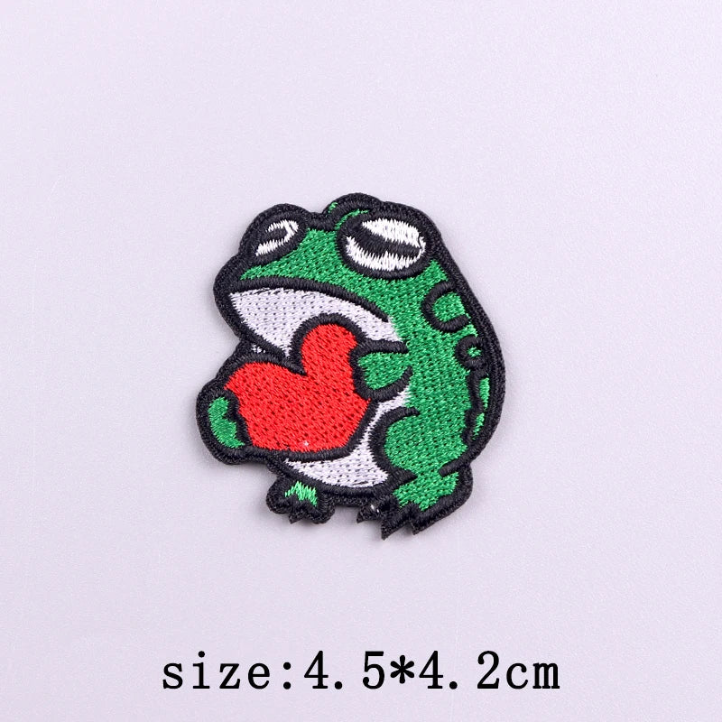 Little Yellow Duck Embroidery Patches For Clothing Hip Hop Animal Patch Iron On Patches On Clothes Fusible Patch Stickers Badges