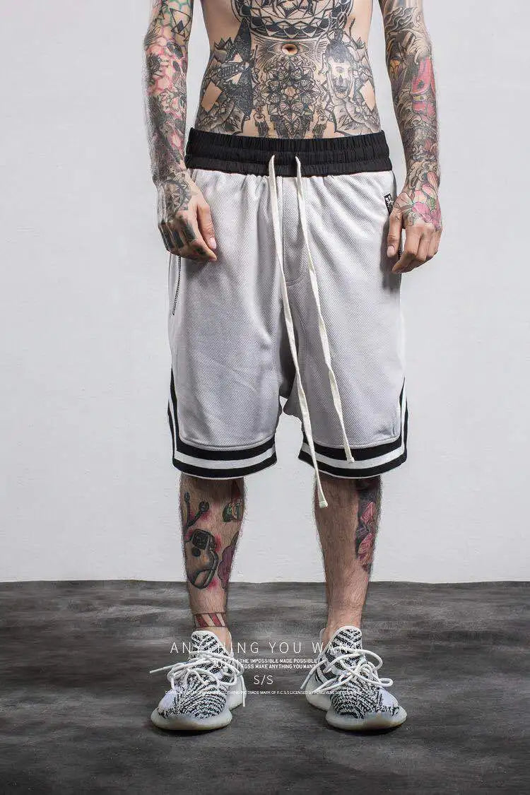 Men's Loose Shorts Male Basketball Gym Fitness Joggers Quick Dry Sports Outfits Hip Hop Rap Street Wear for Men