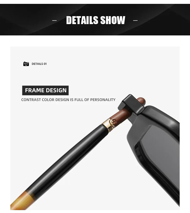 Trendy Design Double Bridge Sunglasses Women's Fashion Leopard Sun Glasses Popular Street Wear Shades Men's Shades UV400 Eyewear