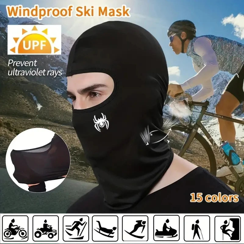 1pc Balaclava Face Masked Hat Rap Balaclava Summer Cooling Neck Gaiter UV Protector for Men Women Outdoor Motorcycle Ski Scarf