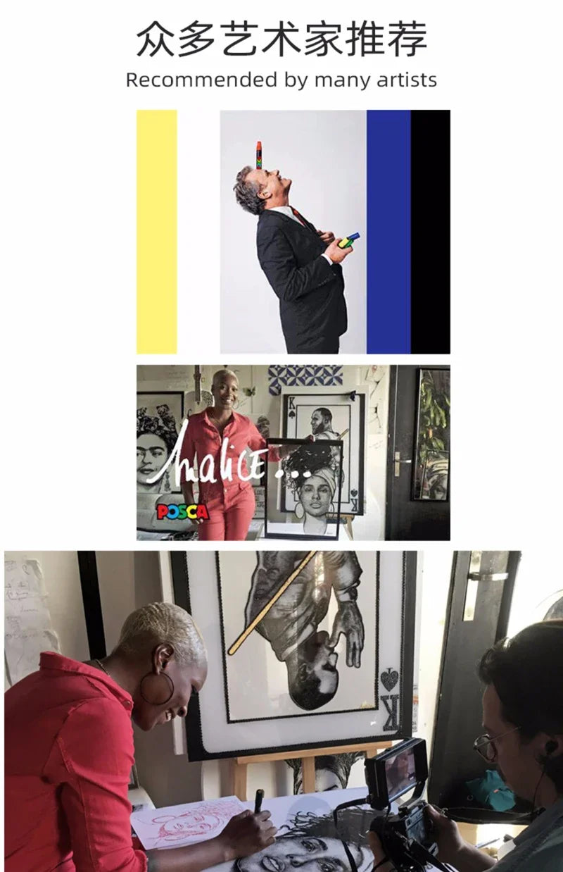 1pcs Japan UNI POSCA Marker PC-17K Graffiti Painting POP Poster Advertising Pen 15mm Water Based Big Head Pen Art Supplies