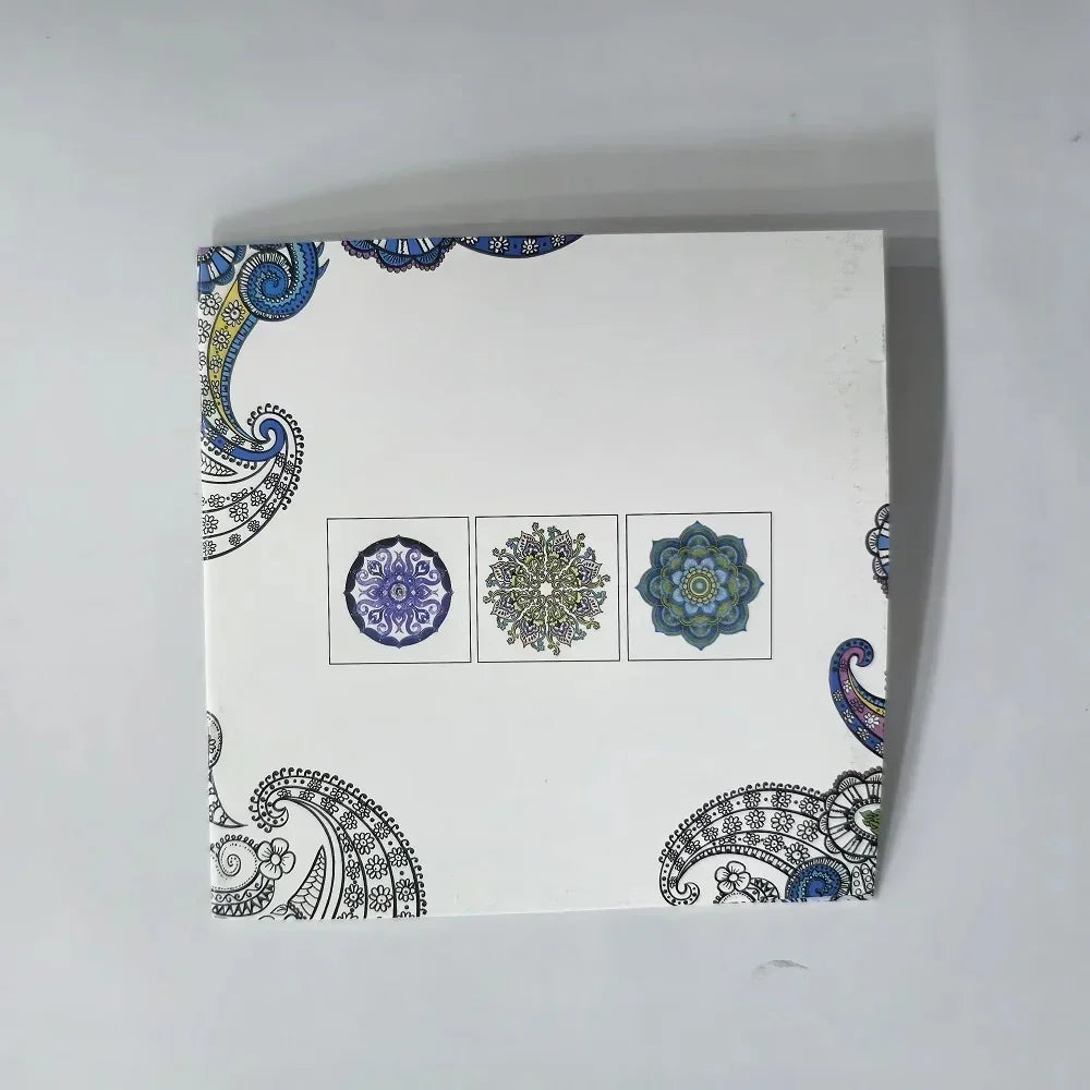 1PCS 24 Pages Mandalas Flower Coloring Book For Children Adult Graffiti Drawing