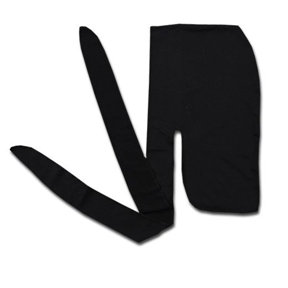 Fashion Du-rag Scarf Head Wrap Rap Band Tie Down Hat Outdoor Sports Bandanas Children Headwear For Hip Hop Hat Men Women