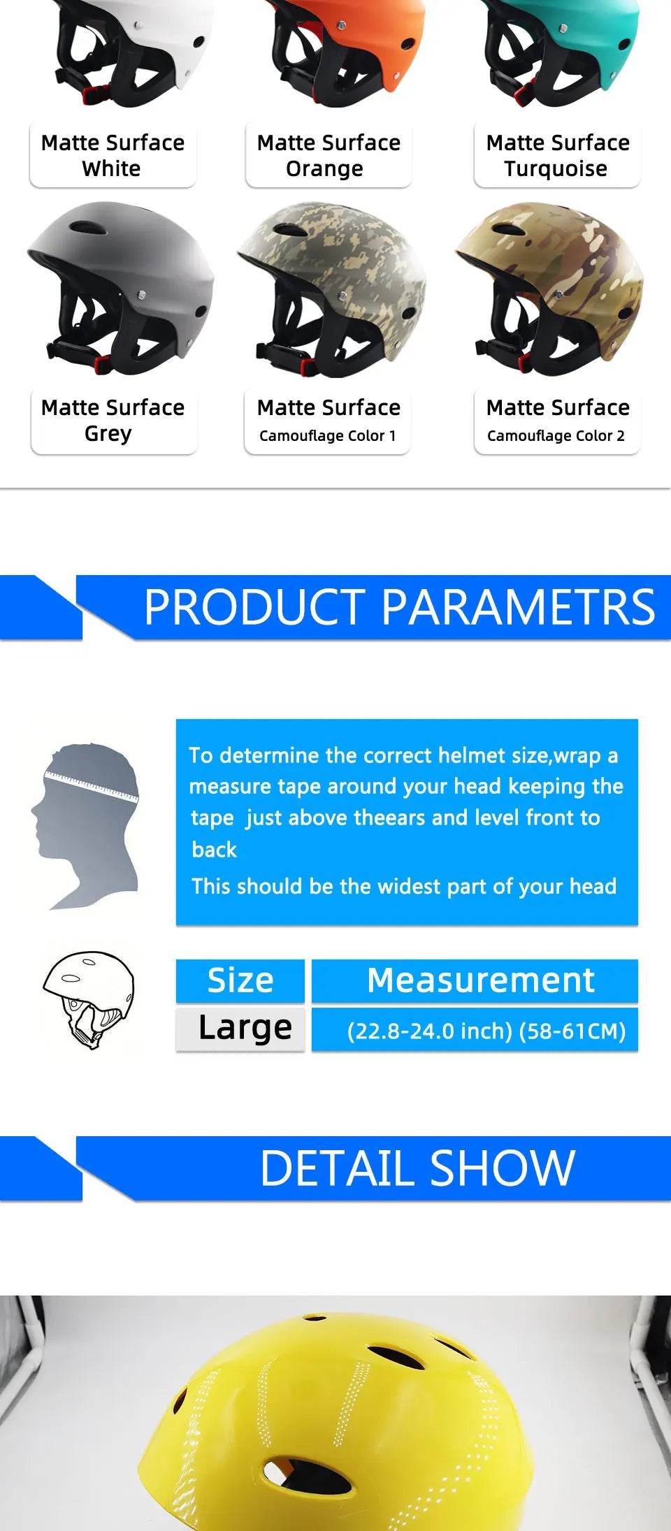 15 Color Certification Water Sport Helmet Kayak Rafting Skateboard Water Sailing Wading surfing Sporting Drifting helmet