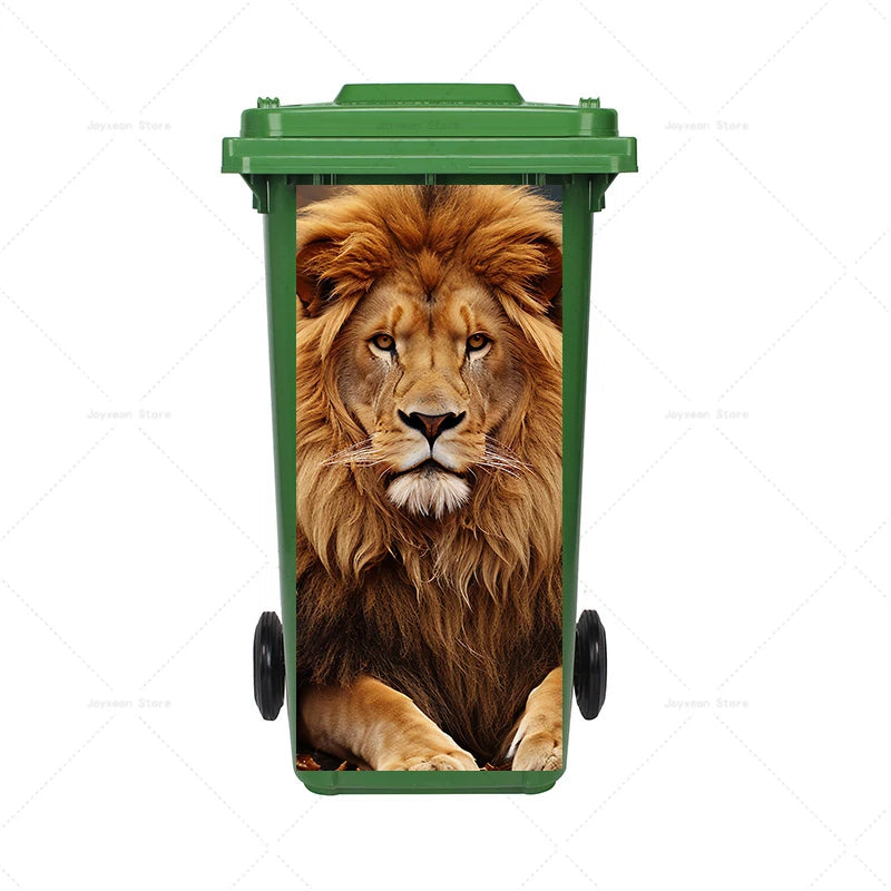 Art Graffiti Trash Can Sticker Kitchen Trash Can Waterproof Decoration Sticker Design Wallpaper Poster Cabinet Closet Stickers