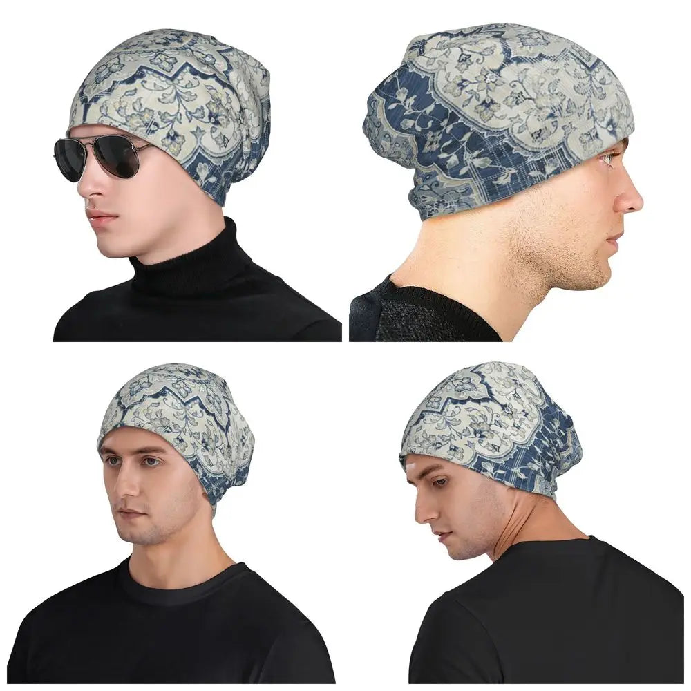 Oriental Rug Art Culture Men Women Adult Beanies Caps Knitting Bonnet Hat Warm Hip Hop Autumn Winter Outdoor Skullies Hats
