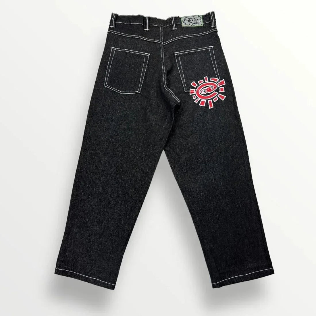 New Always Jeans High quality Printed Embroidery Straight Jeans Black Pants Men Jeans Printing Trend Street Wear AlwaysJeans Men