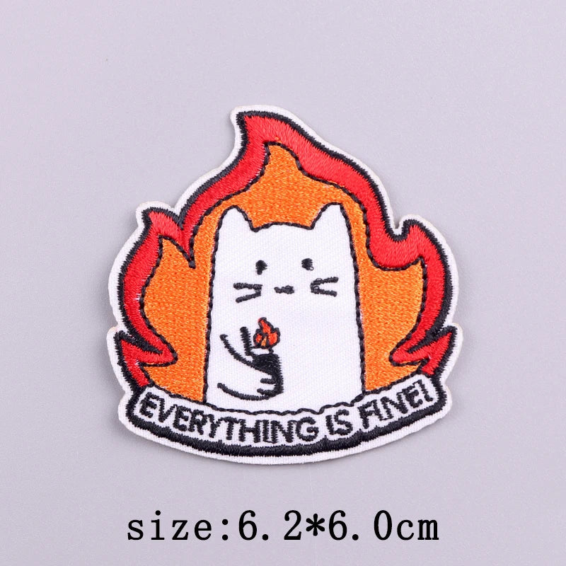 Little Yellow Duck Embroidery Patches For Clothing Hip Hop Animal Patch Iron On Patches On Clothes Fusible Patch Stickers Badges