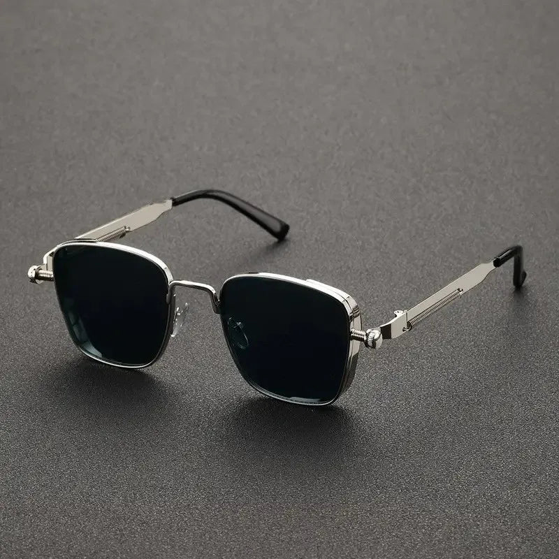 New Vintage Hip Hop Square Sunglasses Women Men Punk Sun Glasses Eyewear Oculos De Sol for Male Female Metal Frame Glasses