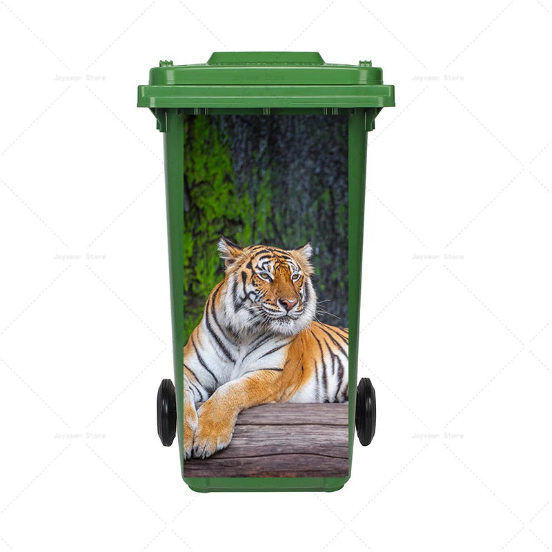 Art Graffiti Trash Can Sticker Kitchen Trash Can Waterproof Decoration Sticker Design Wallpaper Poster Cabinet Closet Stickers