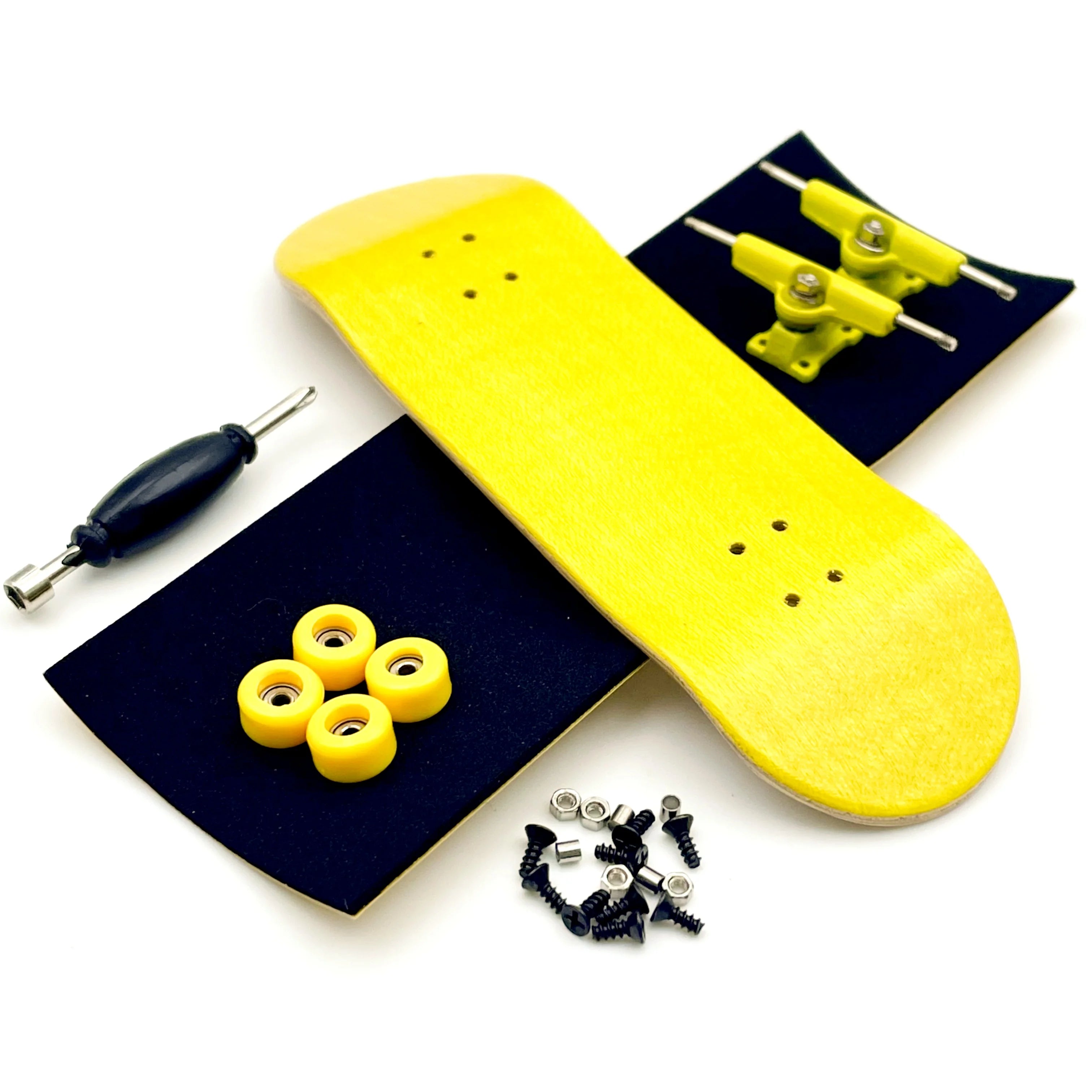 32mm Fingerboard Set with Maple Wooden Deck Metal Trucks Bearing Wheels