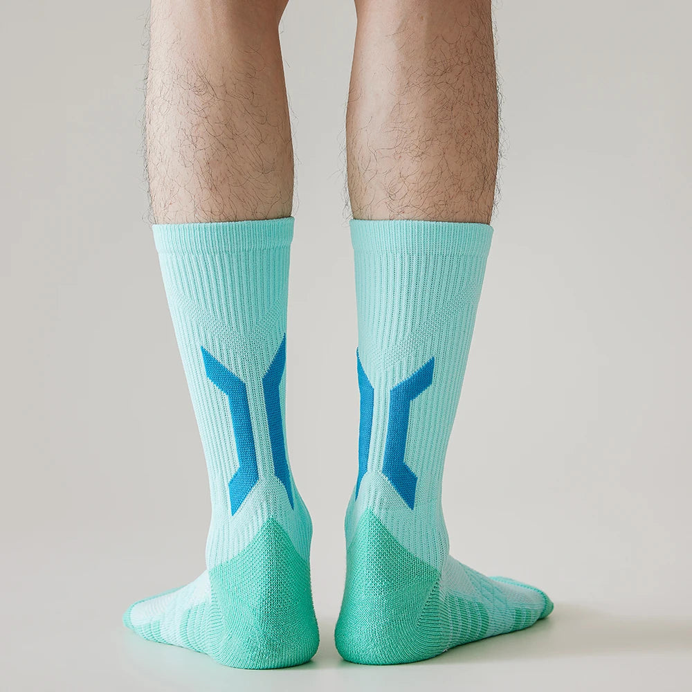 1/3pair professional basketball socks Men marathon compression running sport socks thick towel socks skateboarding socks for man