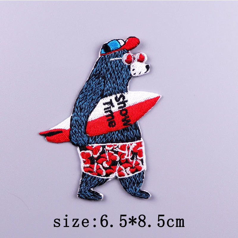 Little Yellow Duck Embroidery Patches For Clothing Hip Hop Animal Patch Iron On Patches On Clothes Fusible Patch Stickers Badges