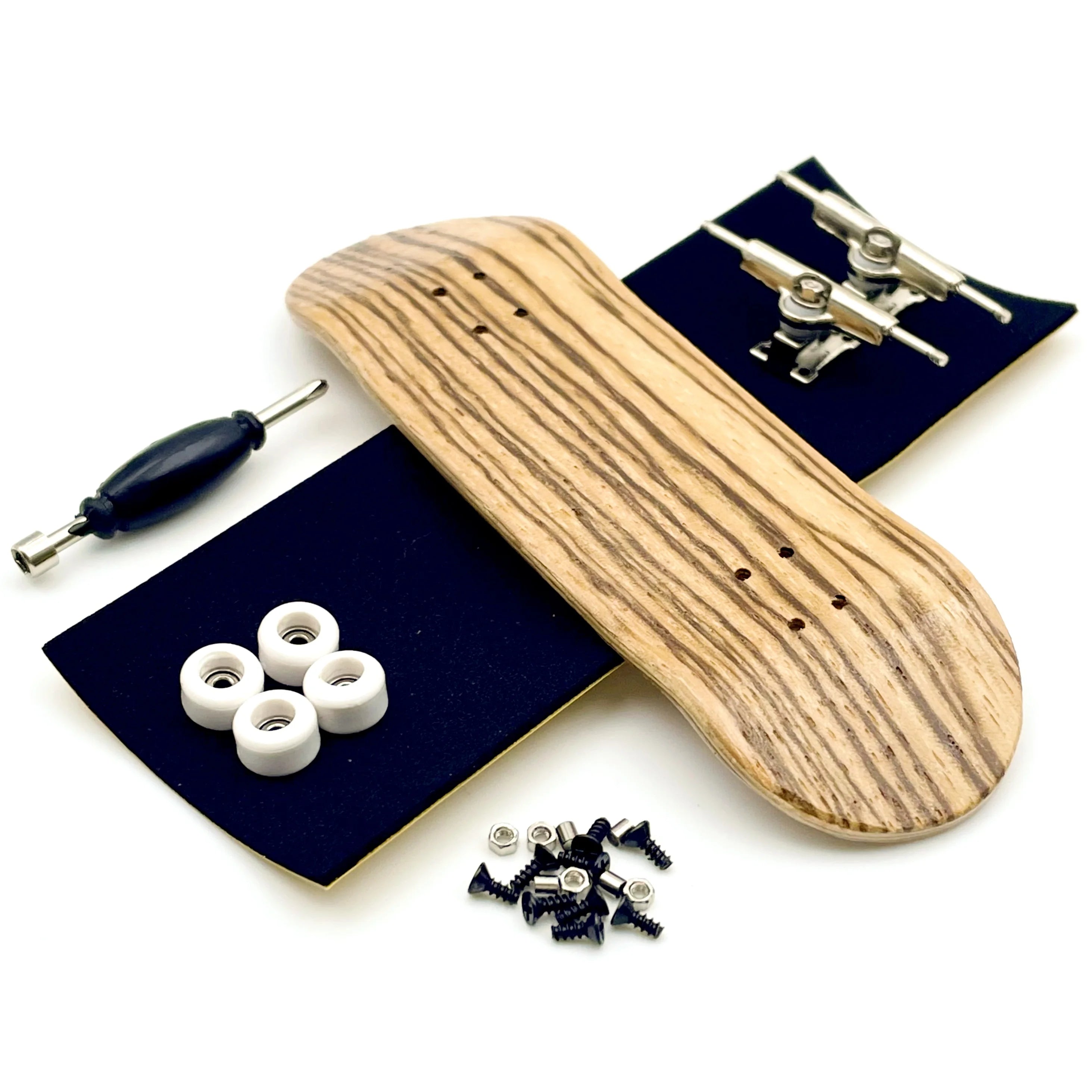 32mm Fingerboard Set with Maple Wooden Deck Metal Trucks Bearing Wheels