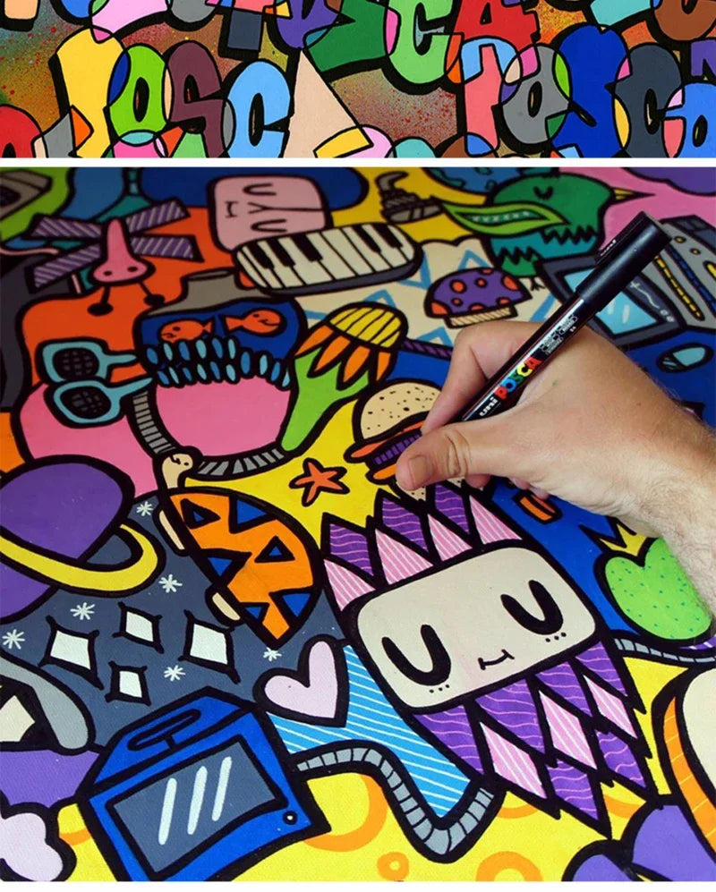 1pcs Japan UNI POSCA Marker PC-17K Graffiti Painting POP Poster Advertising Pen 15mm Water Based Big Head Pen Art Supplies