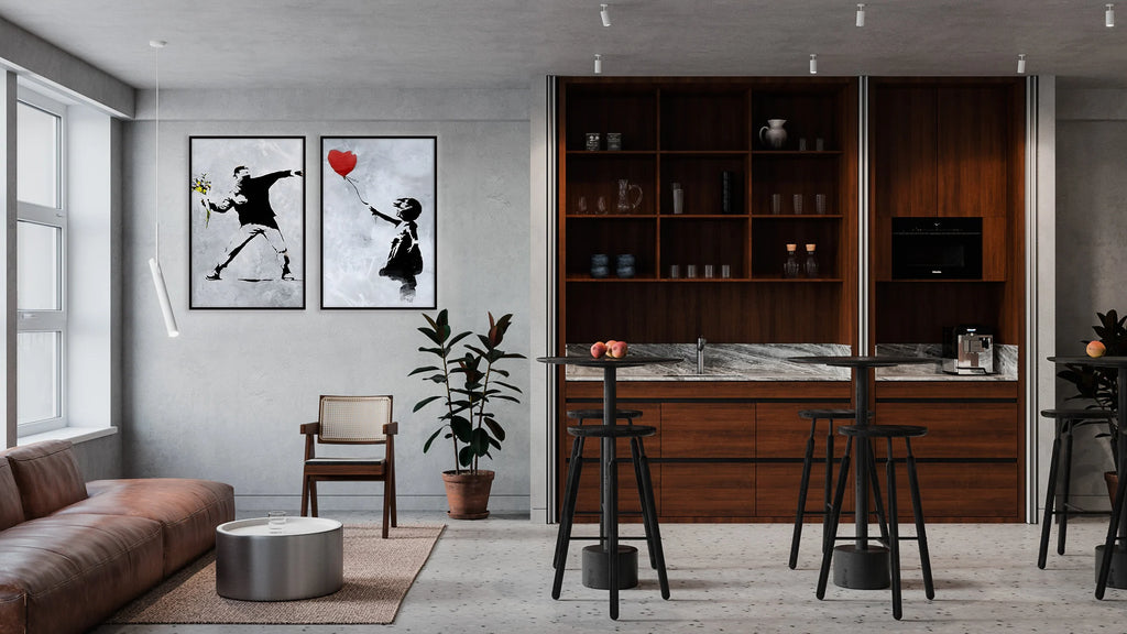 Street Graffiti Abstract Art Wall Posters Girl With Balloon Modern Home Room Decor Canvas Painting Mural Pictures Prints Artwork