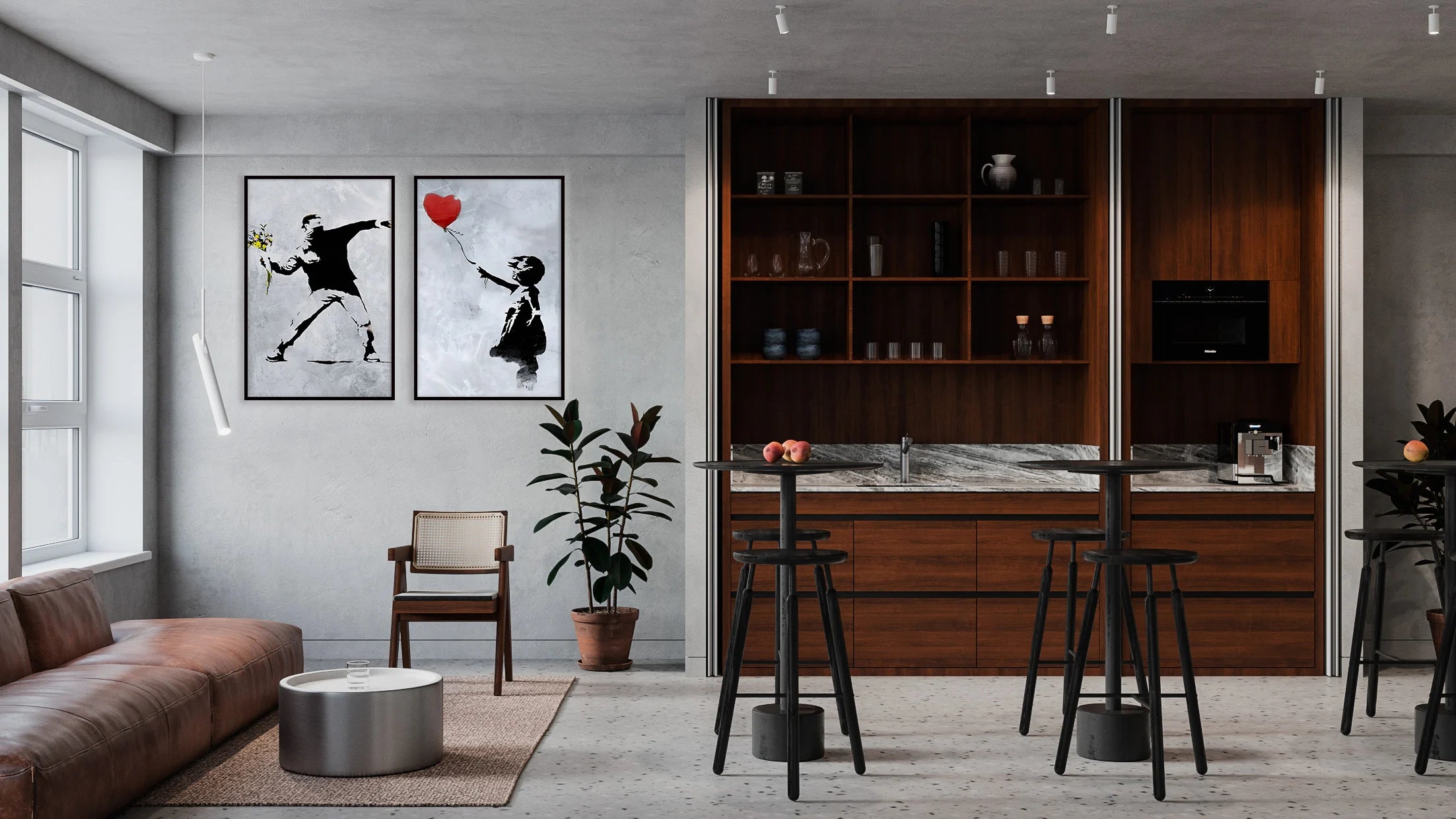 Street Graffiti Abstract Art Wall Posters Girl With Balloon Modern Home Room Decor Canvas Painting Mural Pictures Prints Artwork