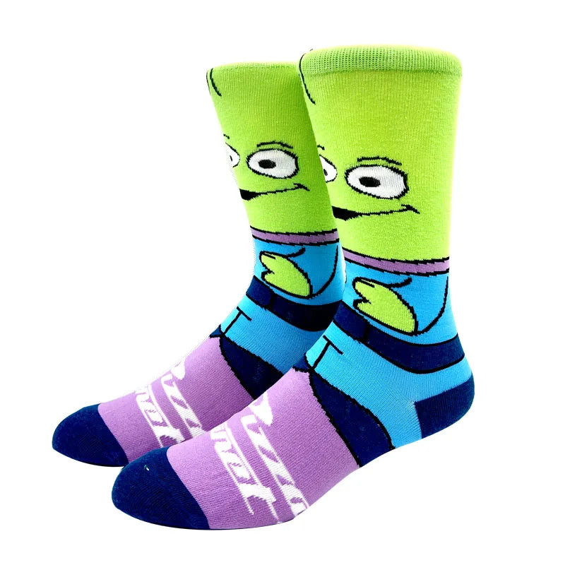 Hot Fashion Anime Women Socks Long Socks Knee-High Couples Cosplay Sock Personality Hip Hop Harajuku Men Funny Sock Size 36-44