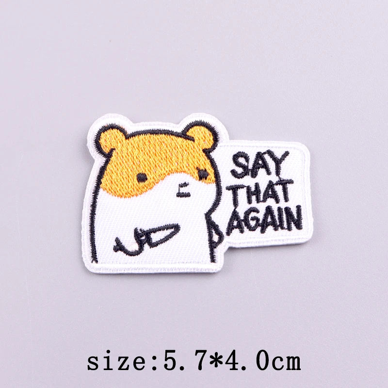 Little Yellow Duck Embroidery Patches For Clothing Hip Hop Animal Patch Iron On Patches On Clothes Fusible Patch Stickers Badges