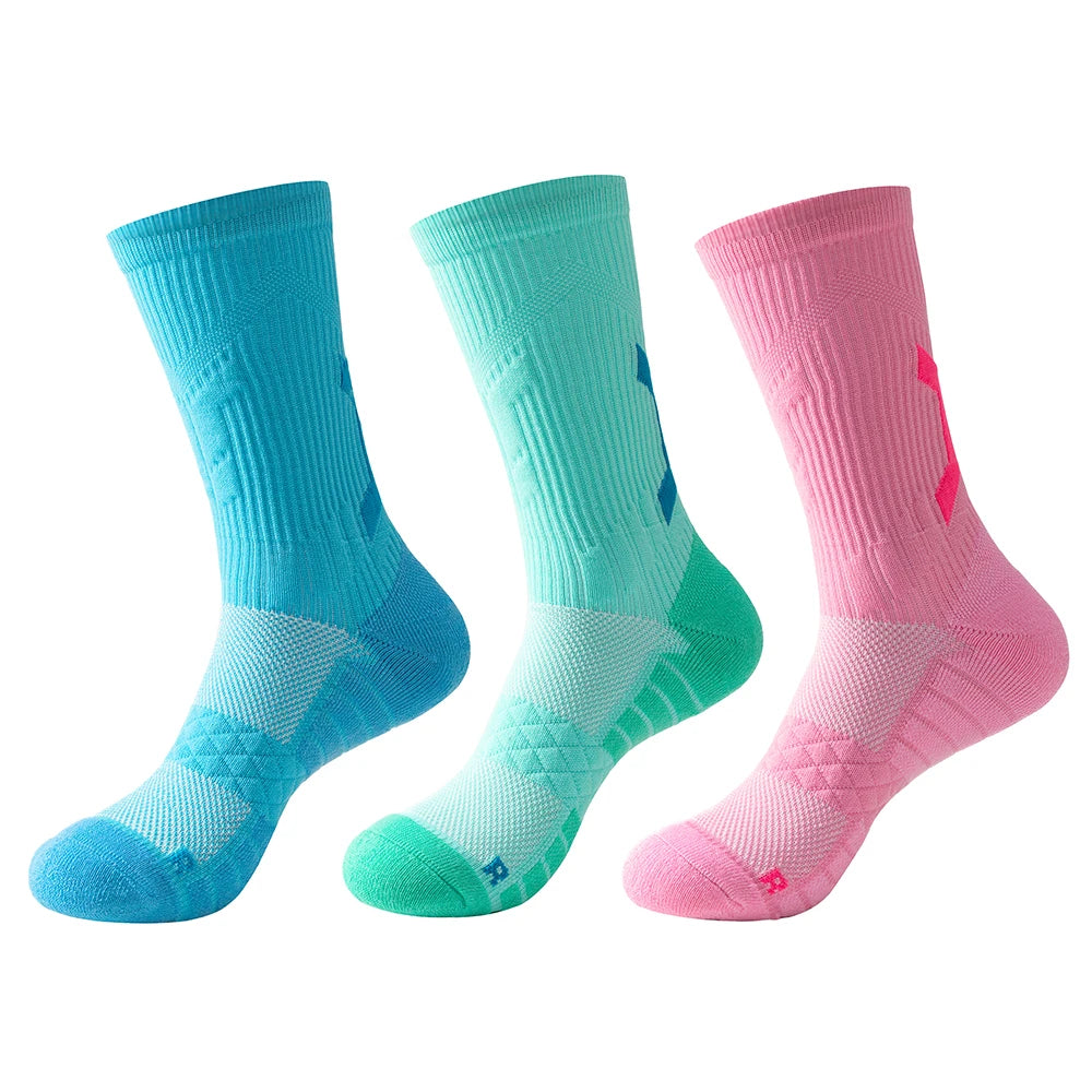 1/3pair professional basketball socks Men marathon compression running sport socks thick towel socks skateboarding socks for man