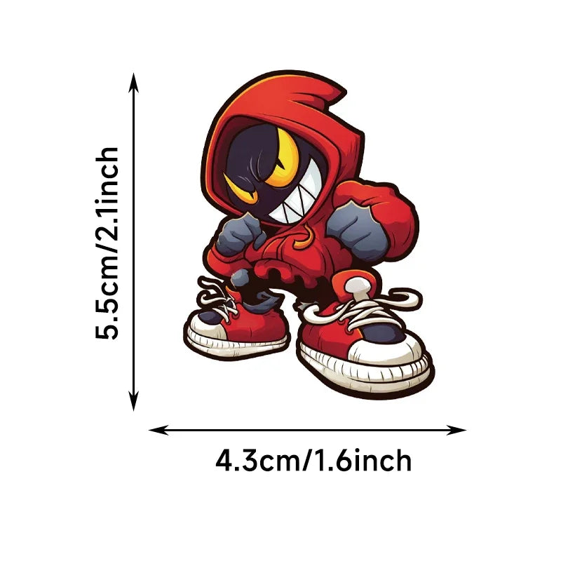 50PCS Hip Hop Graffiti Stickers, Colorful Street Art Decals, Cartoon Music Vinyl Skateboard Stickers for Laptop Water Bottle DIY