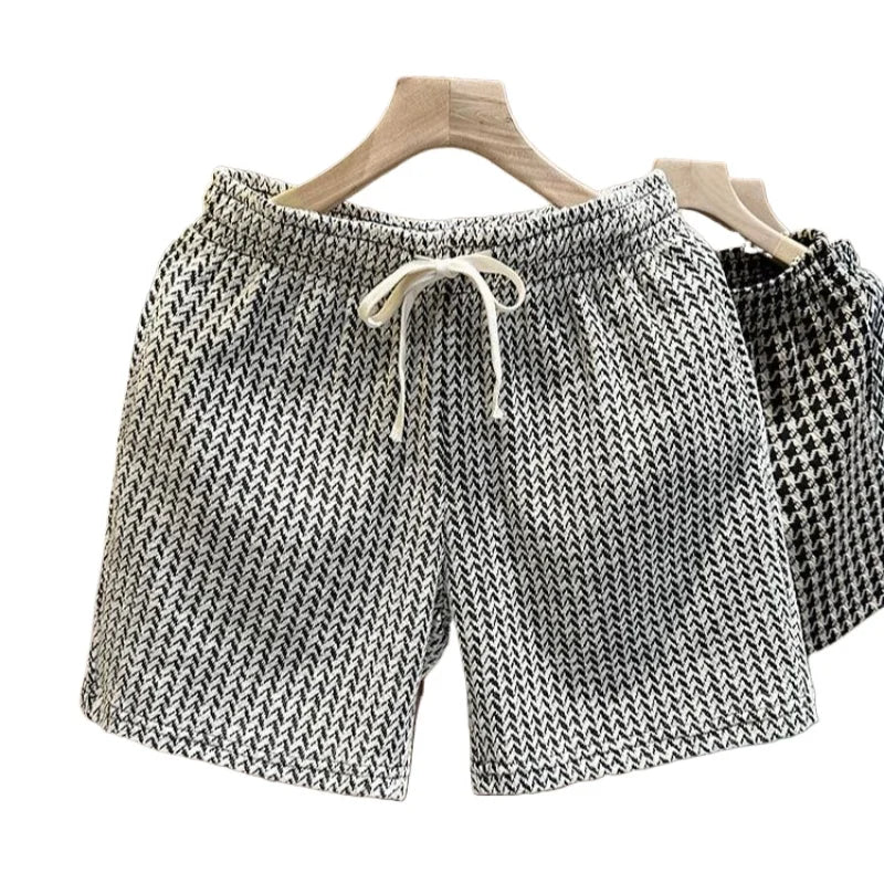 Men's Clothing Print Plaid Shorts Summer Stylish Straight Leg Casual Beach Pants Comfortable Pockets Lightweight Street Shorts