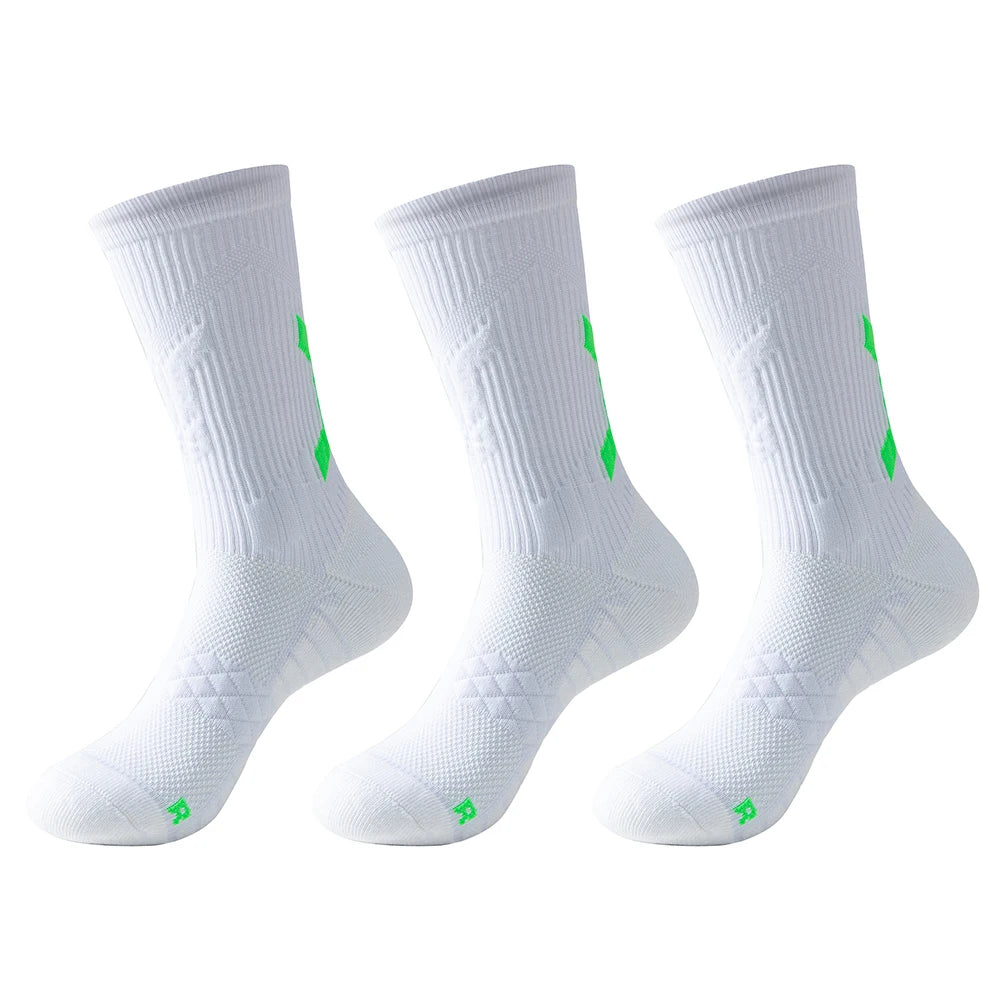 1/3pair professional basketball socks Men marathon compression running sport socks thick towel socks skateboarding socks for man