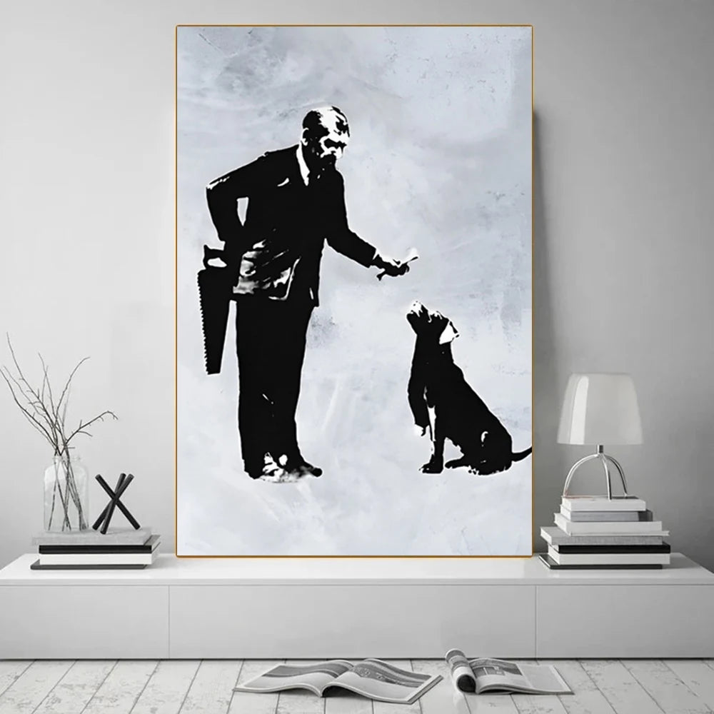 Street Graffiti Abstract Art Wall Posters Girl With Balloon Modern Home Room Decor Canvas Painting Mural Pictures Prints Artwork