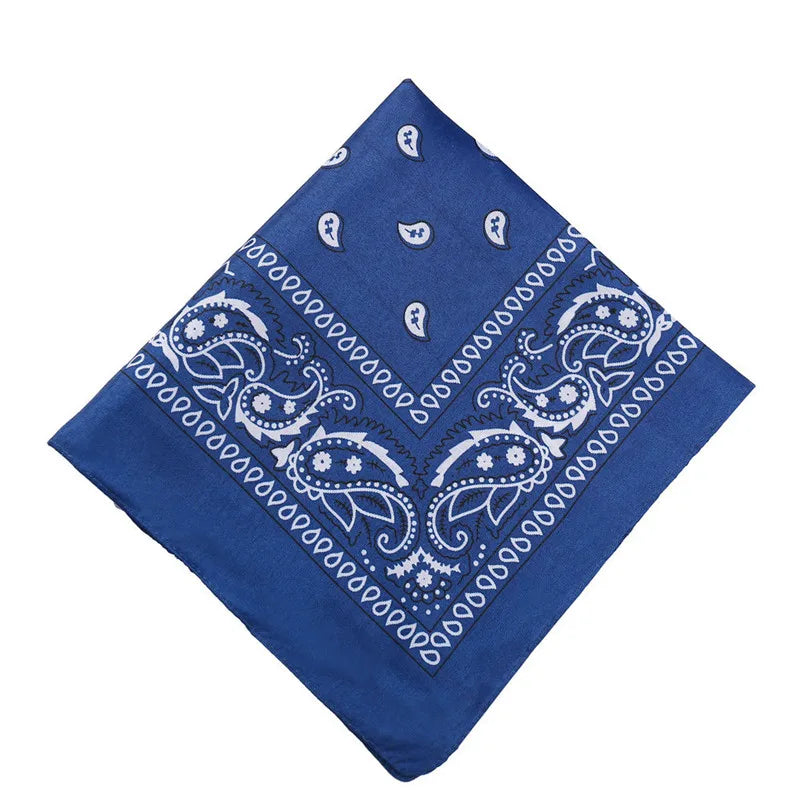 Hip Hop Women Bandana Scarf Girls Kids Punk Square Bandanas Headwear Fashion Bohemian Head Scarf Headbands Hair Accessories 2024
