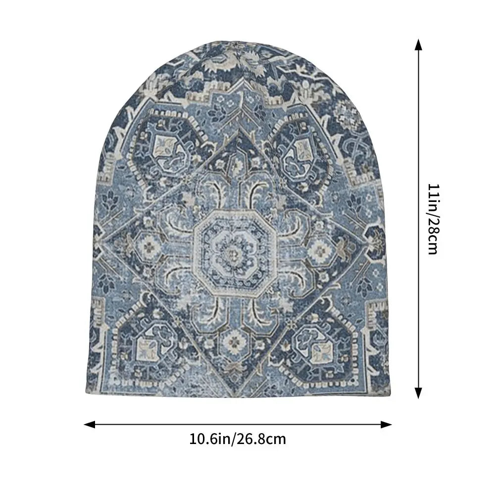 Oriental Rug Art Culture Men Women Adult Beanies Caps Knitting Bonnet Hat Warm Hip Hop Autumn Winter Outdoor Skullies Hats