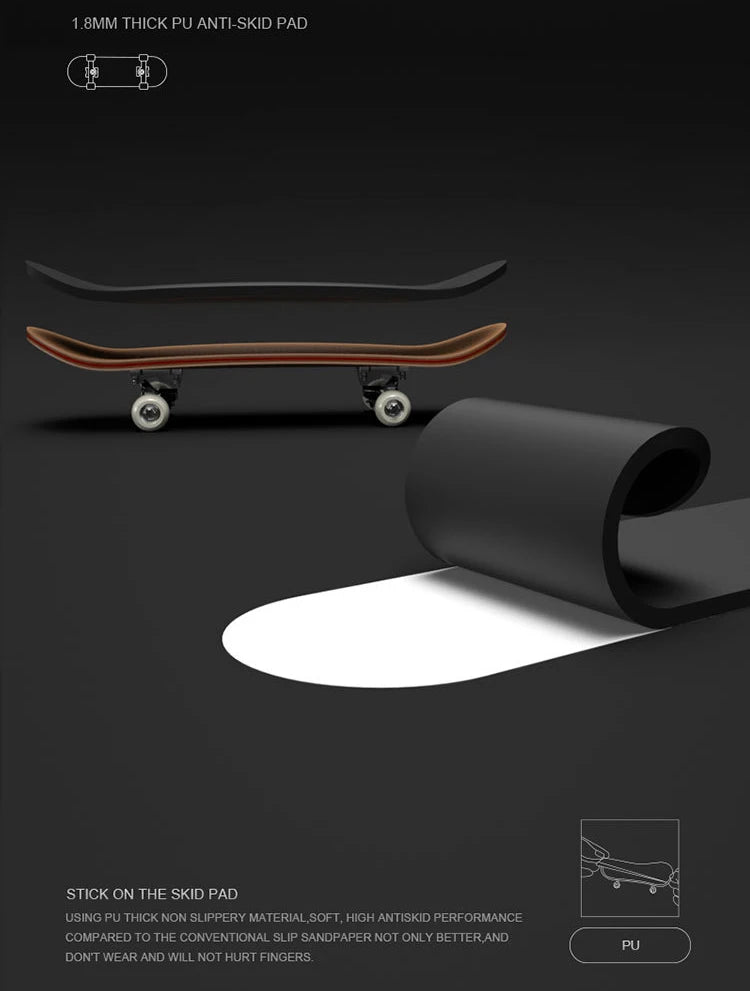 Wooden Professional Finger Skateboards DIY Toys Skate Park Tech Parts Deck Stunt Metal Bracket Bearing Wheel Tabletop Toys Gifts