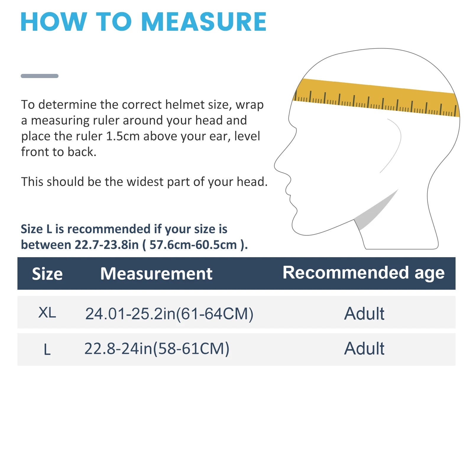 Adult Bike Helmet for Bicycle Cycling Biking Skating Skateboard Helmet Extra large head circumference L 58-61cm&XL 61-64cm