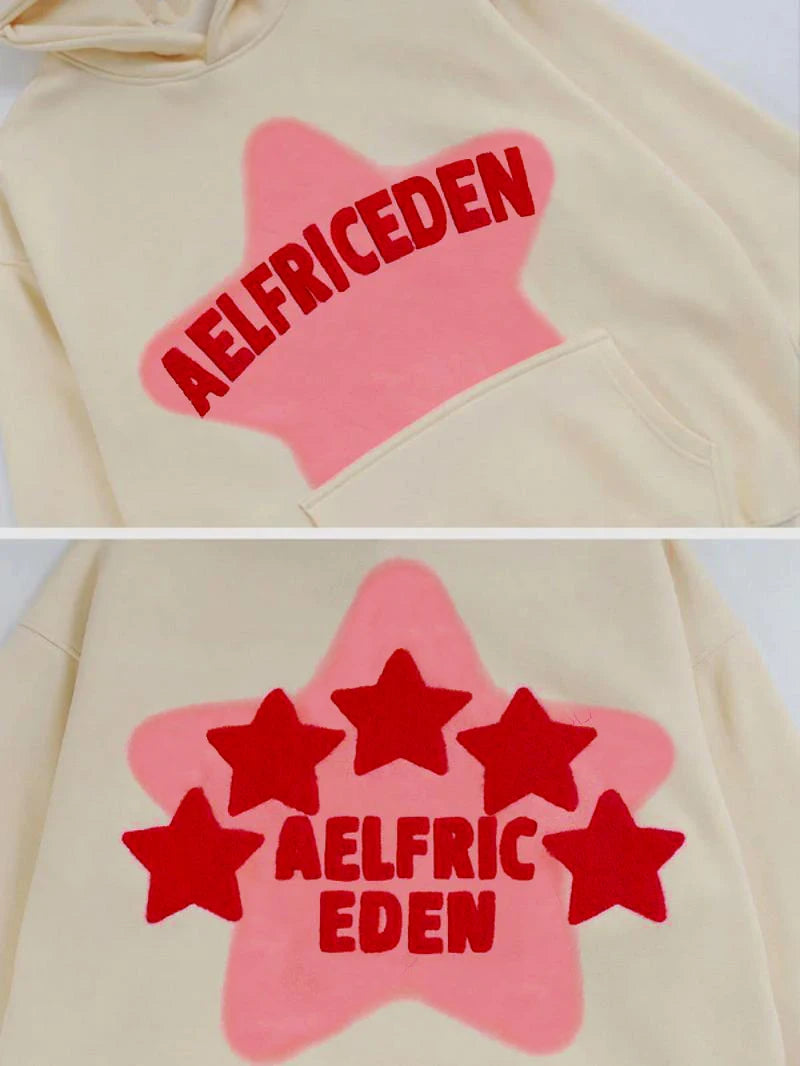 2024 Fall hip hop street graffiti hoodie women's retro casual sports baggy hoodie