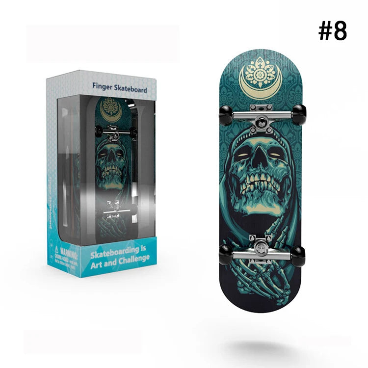 Wooden Professional Finger Skateboards DIY Toys Skate Park Tech Parts Deck Stunt Metal Bracket Bearing Wheel Tabletop Toys Gifts