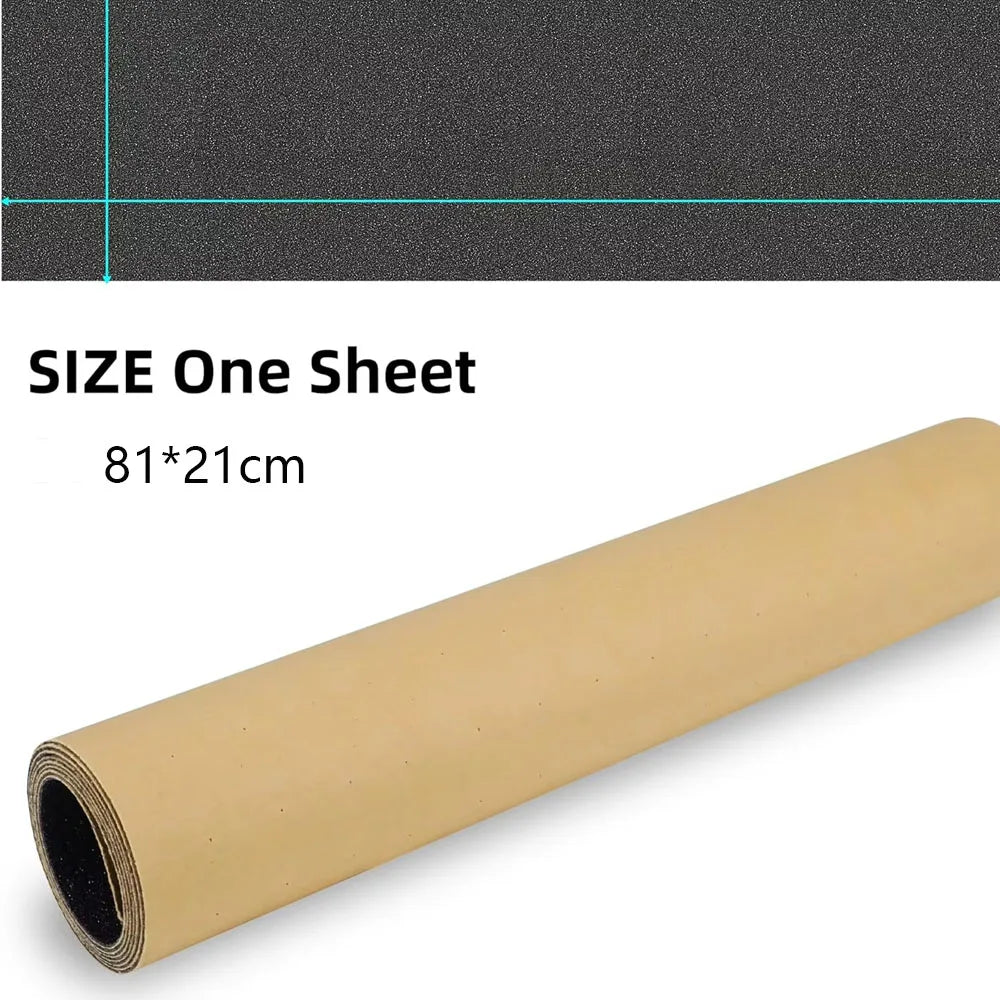 Grip Tape Non Slip Silicone-Carbide Bubble Easy Cut Trim High Strength Sandpaper for Skateboards Scooters
